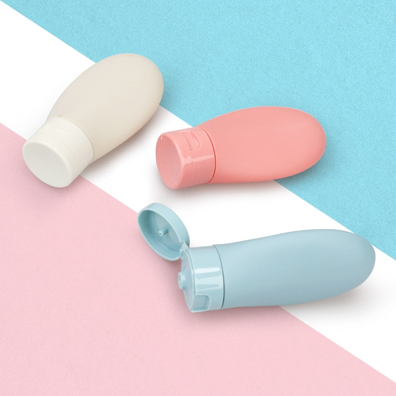 kits de voyage set de douche 3 flacons