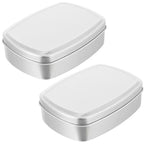boite à savon voyage aluminium lot de 2