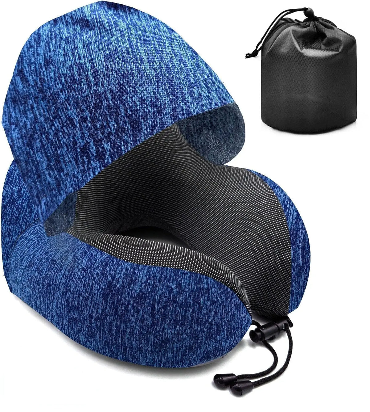 Qintora Coussin de Voyage, Oreiller de Voyage Memoire Forme, Coussin Voyage de Forme pour Adultes, pour Les Yeux, Bouchons d'oreille et Sac de Rangement, Convient pour Avion et Train (B Qintora Coussin de Voyage, Oreiller de Voyage Memoire Forme, Coussin Voyage de Forme pour Adultes, pour Les Yeux, Bouchons d'oreille et Sac de Rangement, Convient pour Avion et Train (B