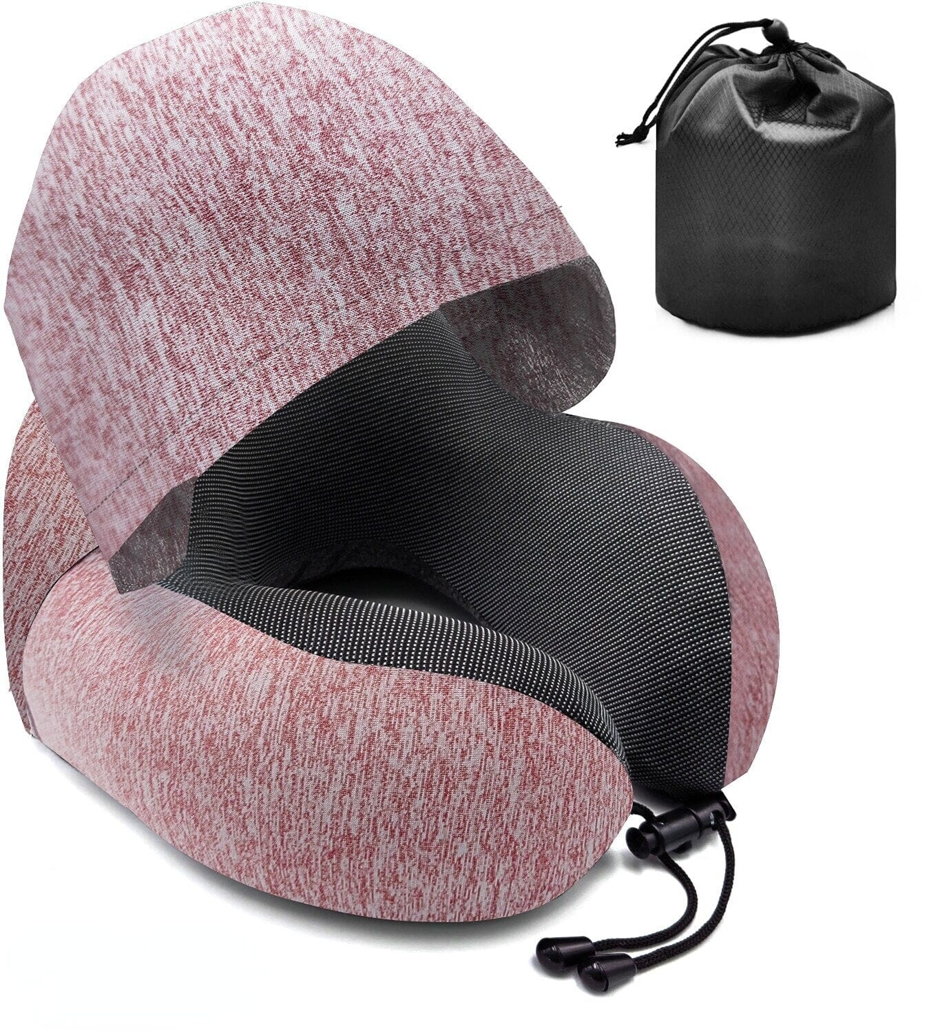 oreiller de voyage mémoire de forme capuche