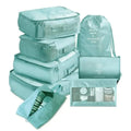 organisateur valise colorful life set de 8 turquoise