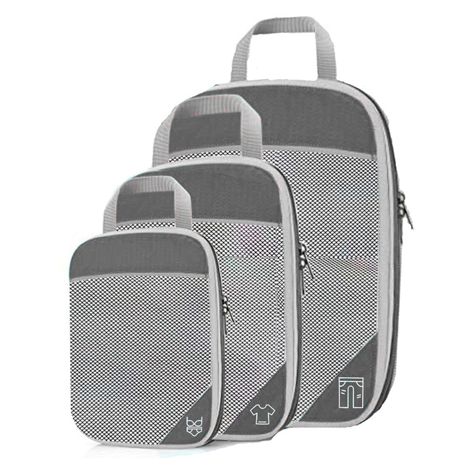 organisateurs de valise compressible set de 3