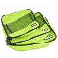 organisateur de valise travelbasics vert set de 3