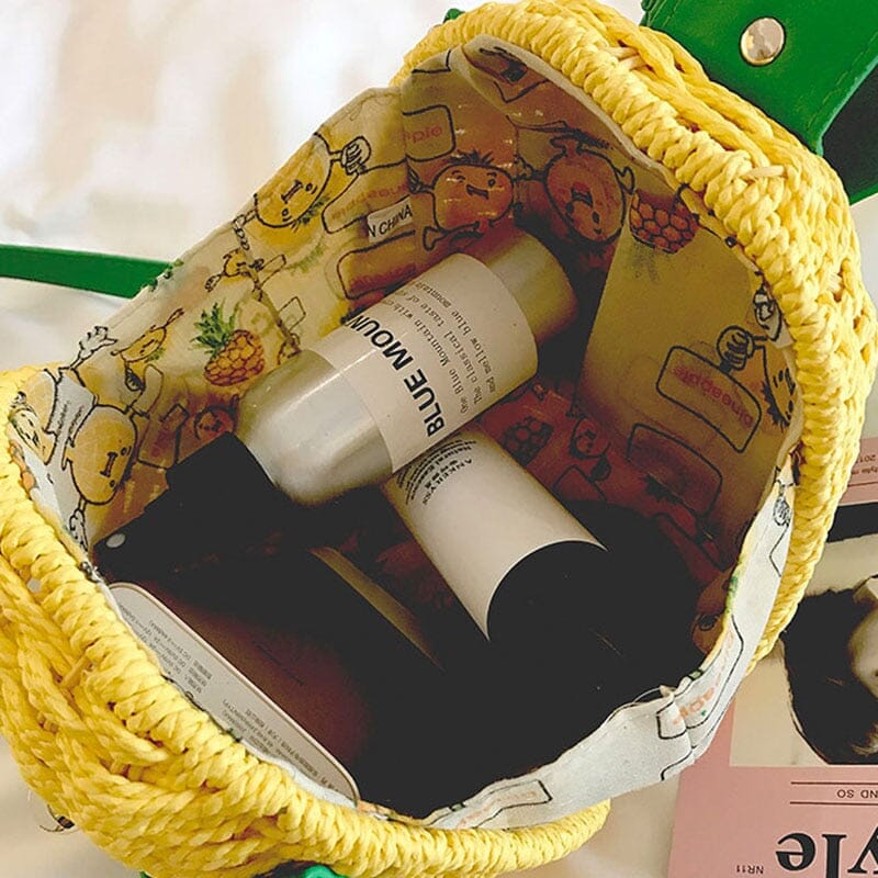 petit sac ananas plage femme