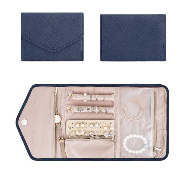 pochette à bijoux de voyage tissus colorés