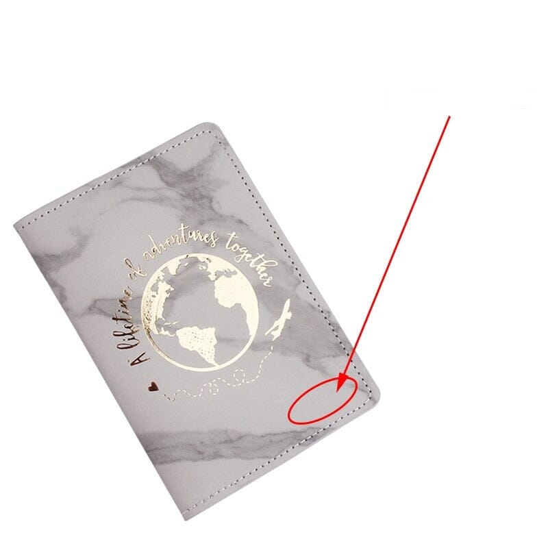 porte passeport personnalisé couple voyageur