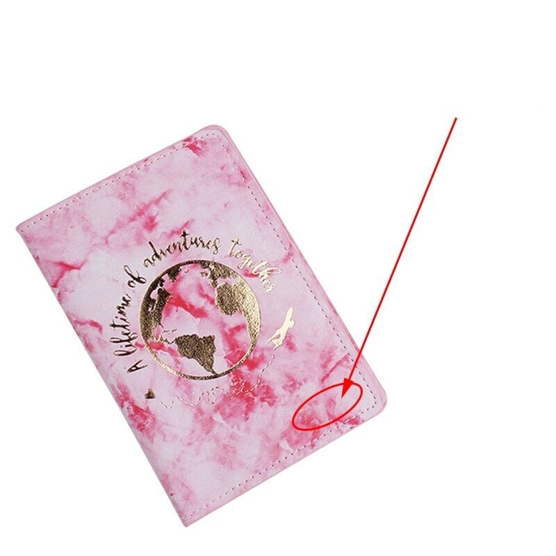 etui passeport personnalisé couple voyageur