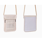 pochette tour de cou voyage femme homme beige