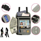 pochette tour de cou de voyage billet document rfid