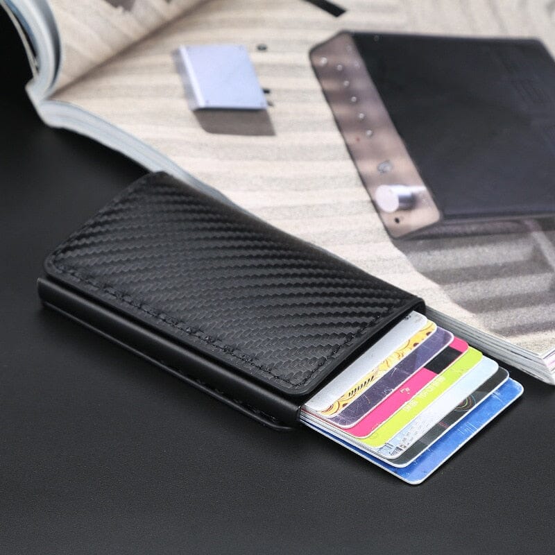 porte cartes homme rfid carbone