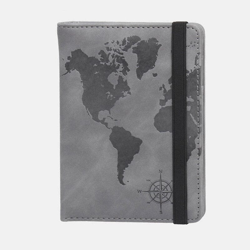 portefeuille voyage carte du monde anti rfid