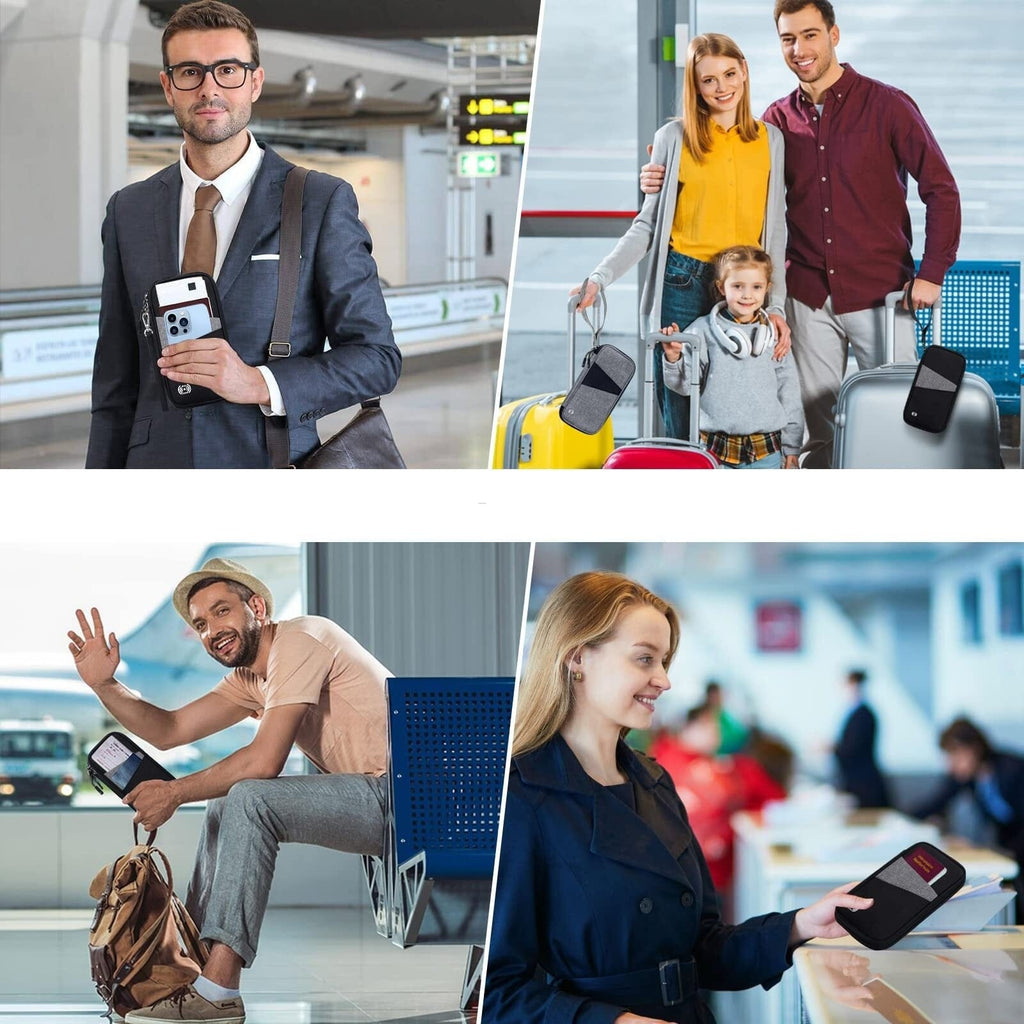 portefeuille voyage familial avion