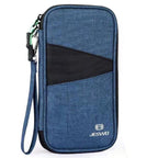 portefeuille voyage familial bleu marine