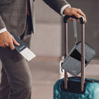 portefeuille de voyage familial gris