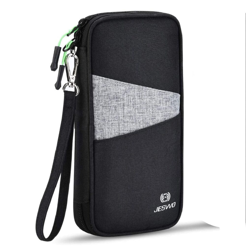 portefeuille de voyage familial noir