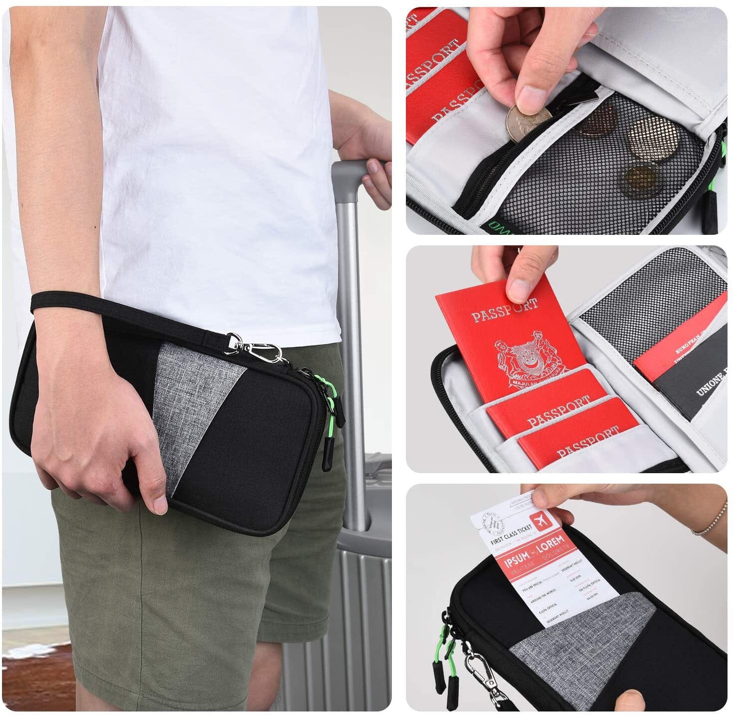 portefeuille voyage famille homme