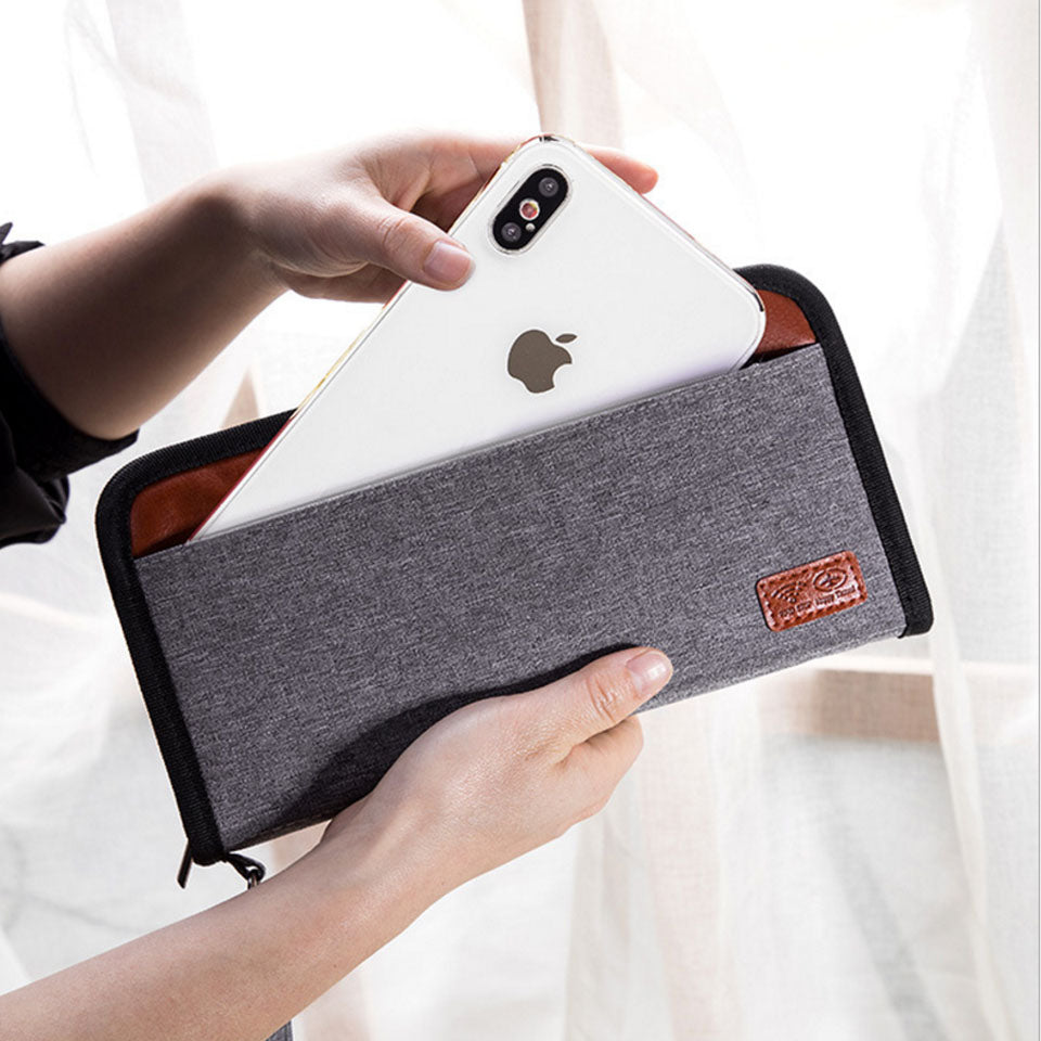 portefeuille voyage anti rfid sécurité 