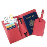 portefeuille voyage etiquette valise personnalisés ensemble