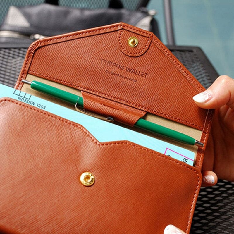 portefeuille femme pour voyage grande pochette anti rfid