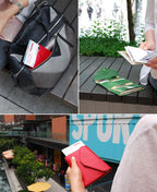 portefeuilles anti rfid voyage femme grande pochette