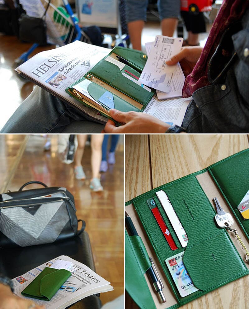 portefeuille anti rfid voyage femme grande pochette