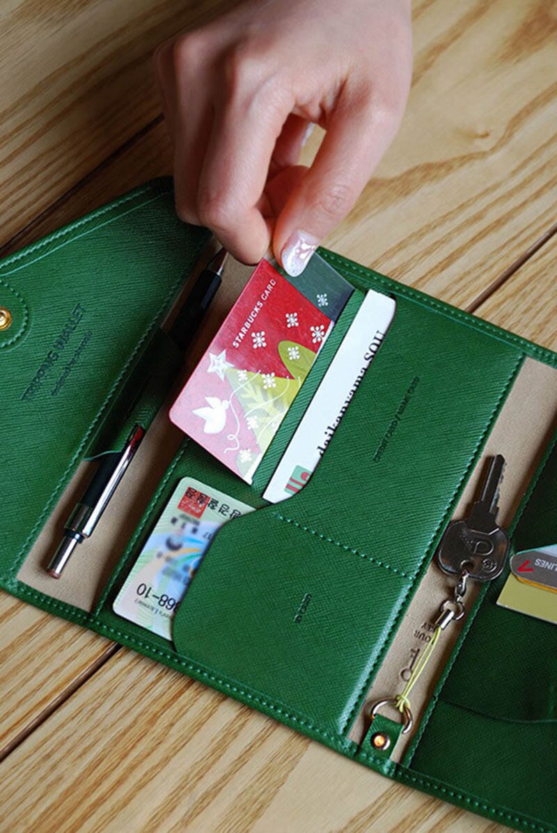 portefeuille anti rfid voyage femme grande pochette