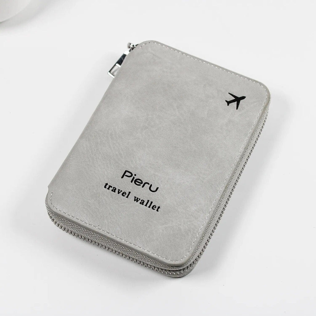 portefeuille voyage passeport avion multifonctionnel anti rfid