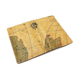 pochette pour passeport antique map