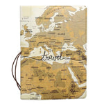 protege passeport brown travel map
