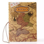 protege passeport brown world trip map