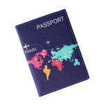 protege passeport colorful world map