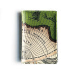protege passeport green antique map