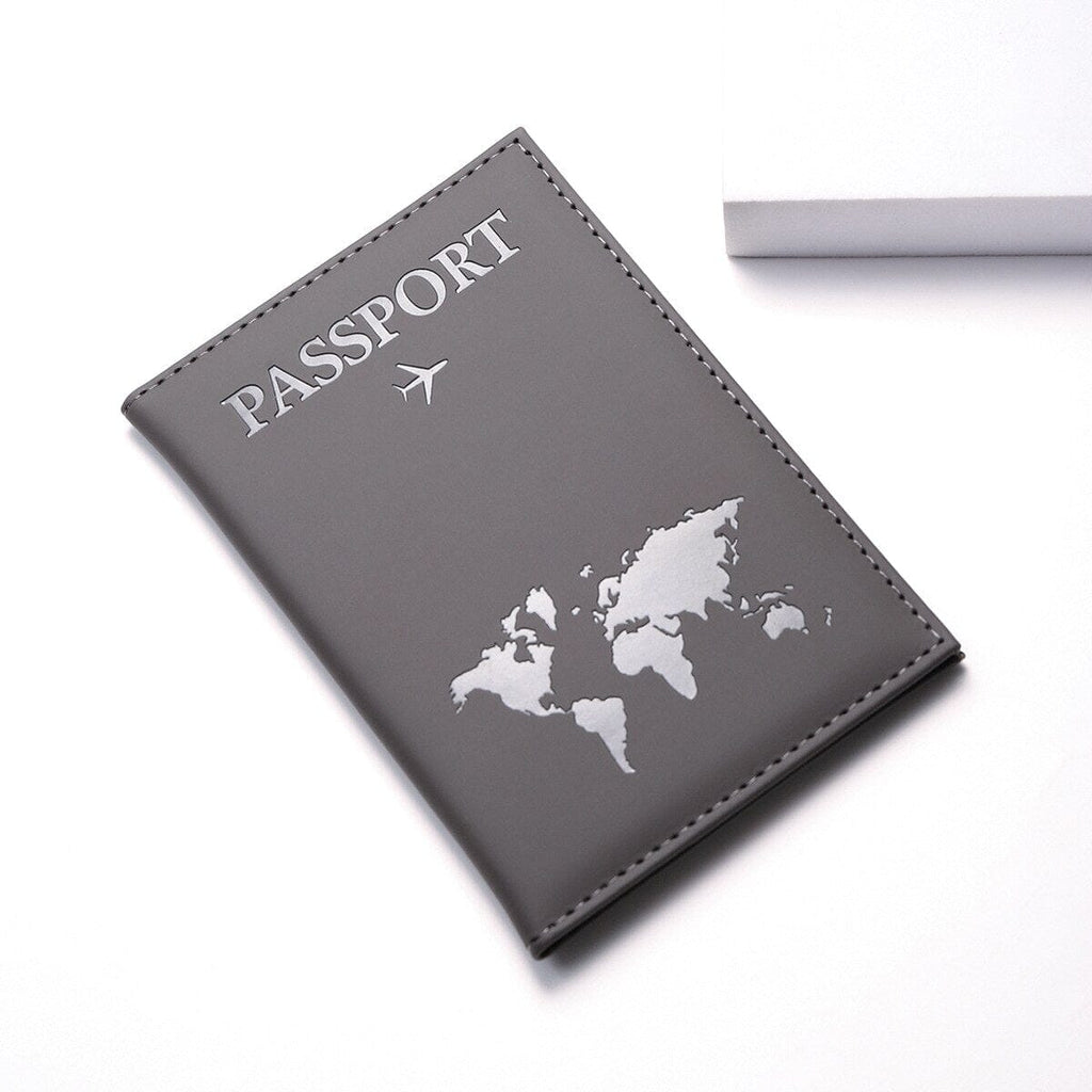 étui passeport mappemonde