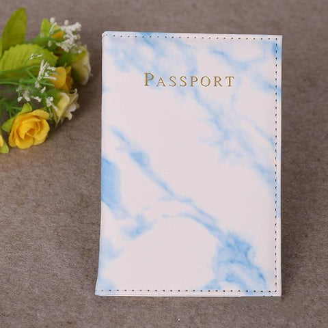 porte passeport marbre blanc