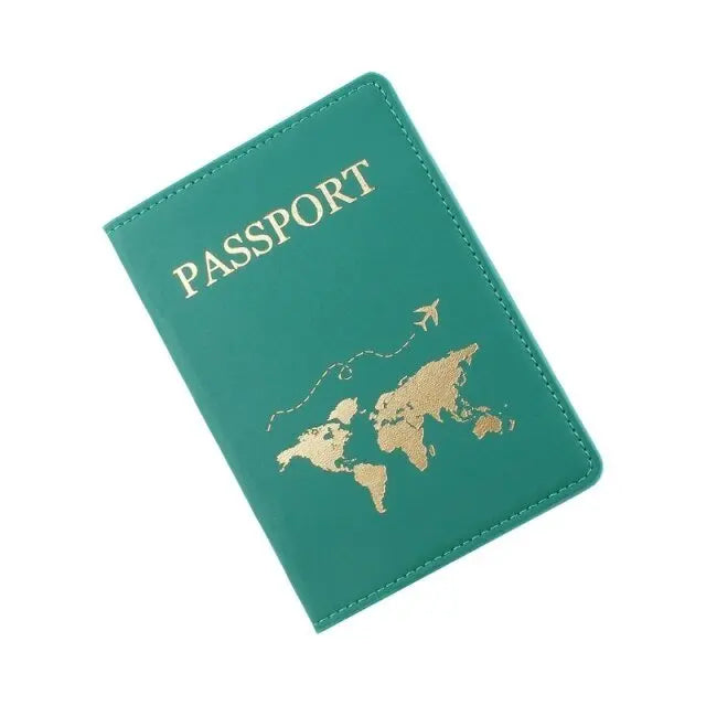 Protège Passeport Personnalisé - Carte Du Monde Protège Passeport Personnalisé - Carte Du Monde