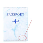housse passeport personnalisé avion marbre