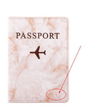 etui passeport personnalisé avion marbre