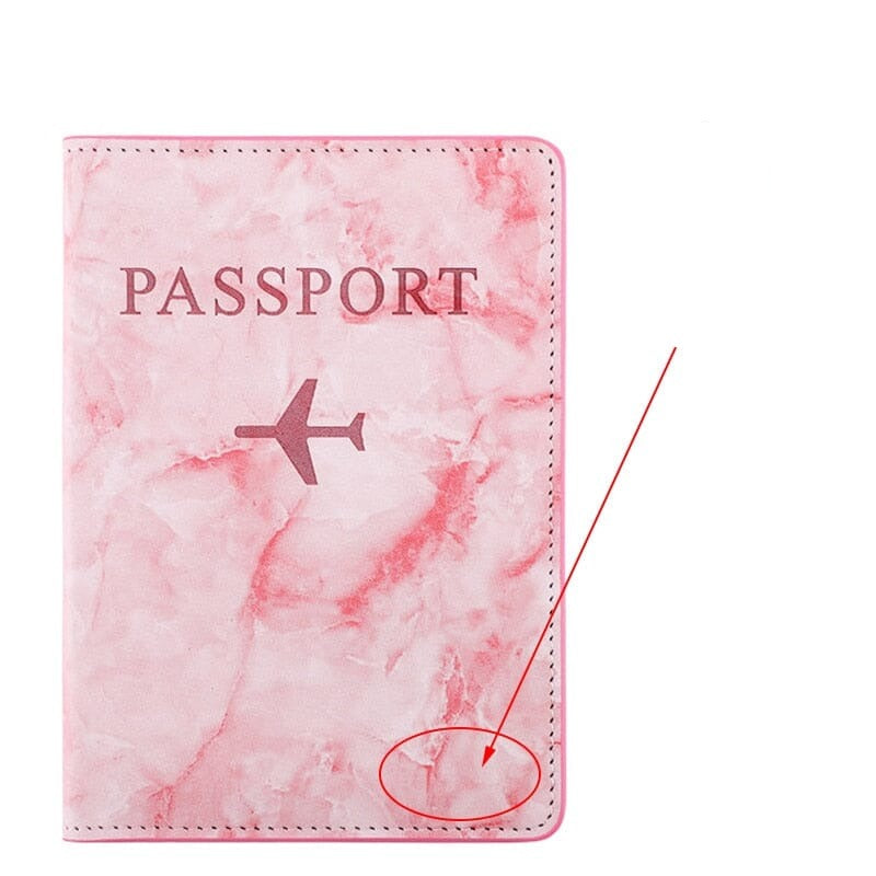 porte passeport personnalisé avion marbre