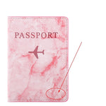 porte passeport personnalisé avion marbre