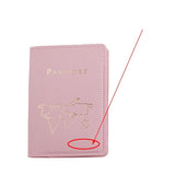 protège passeport personnalisé carte du monde minimaliste