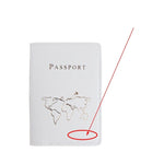 protege passeport personnalise carte du monde minimaliste