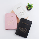 porte passeport personnalisé carte du monde minimaliste