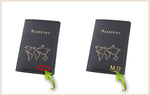 protege passeport personnalisable carte du monde minimaliste