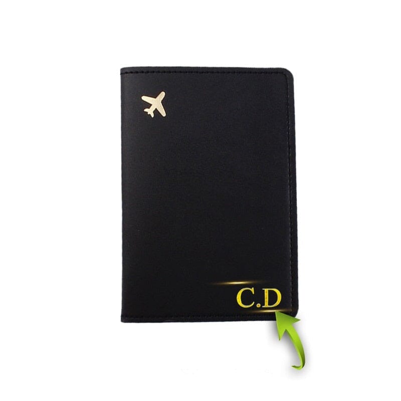 etui passeport personnalisé petit avion
