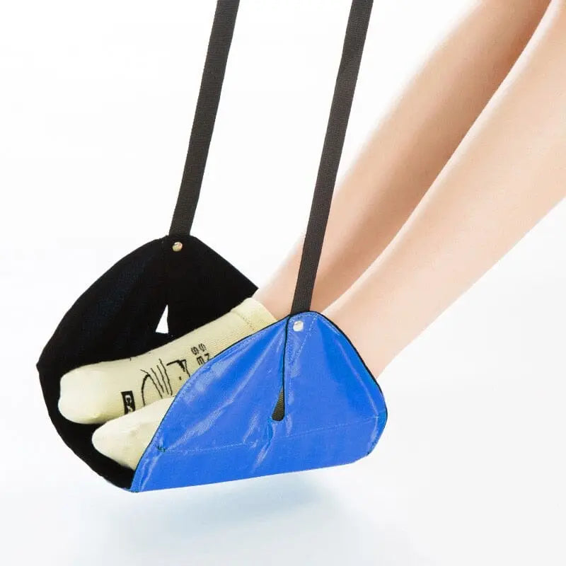 M MOACC Repose-pieds Avion Hammock Mousse Mémoire - Repose-jambes Portable Réglable Voyage