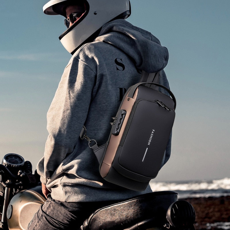 sac moto bandouliere voyage antivol fashion