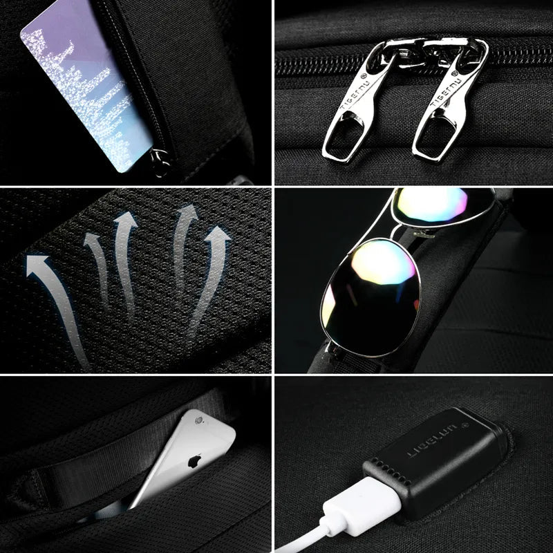 sac dos anti-pickpocket connecté tsa