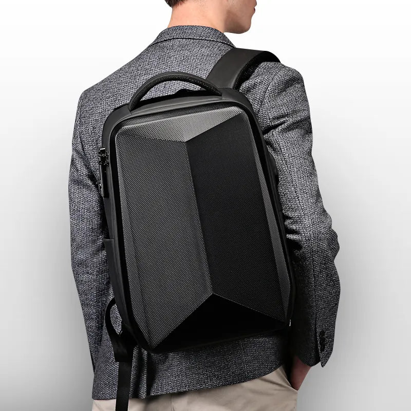 Elsegeod Sac à dos de voyage antivol à coque rigide étanche pour ordinateur  portable 17 pouces avec port de charge USB Sac à dos d'affaires pour hommes  femmes College School,gray : 