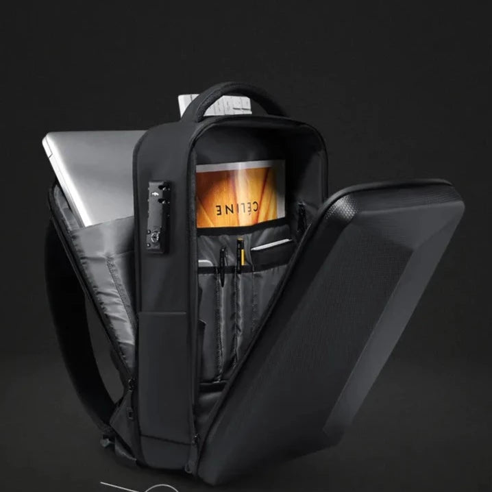 sac dos antivol coque rigide usb