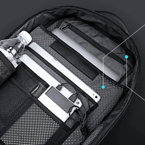 sac a dos anti vol rigide usb